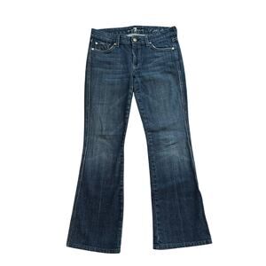 7 For All Mankind dark wash "A" pocket flip flop jeans size 27
